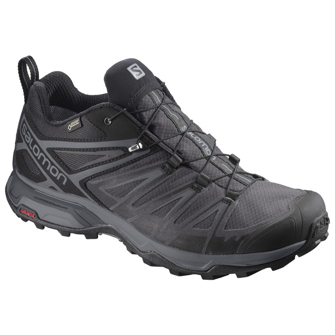 Salomon Israel X ULTRA 3 GTX® - Mens Hiking Shoes - Black (KLZB-28305)